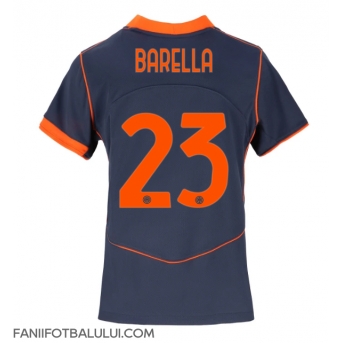 Inter Milan Nicolo Barella #23 Tricou Fotbal Replică 2025-26 Femei Treilea